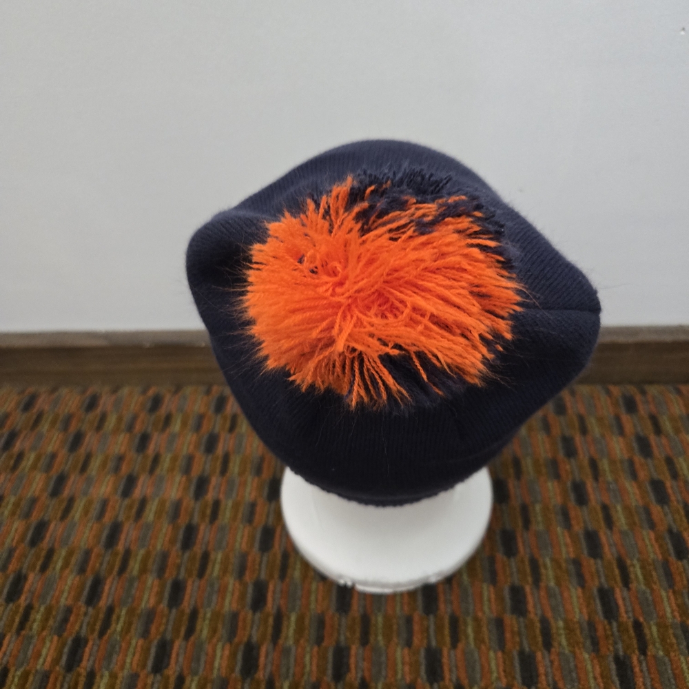 Nike Virginia Cavaliers Pom Beanie Hat Navy Orange NCAA Knit Winter Cap Swoosh - Picture 4 of 7